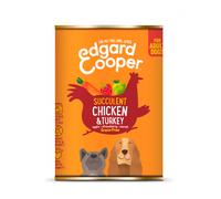 12 latas x 400 g Edgard & Cooper Adult Grain Free Pollo y Pavo lata para perros ¡Pack ahorro!