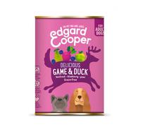 12 latas x 400 g Edgard & Cooper Adult Grain Free Venado y Pato lata para perros ¡Pack ahorro!