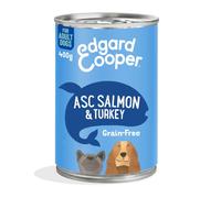 Edgard & Cooper Adult Grain Free Salmón y Pavo Perro Latas 400 gr