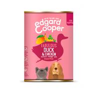 12 latas x 400 g Edgard & Cooper Puppy Pato y Pollo lata para perros ¡Pack ahorro!