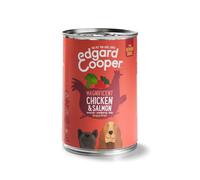 12 latas x 400 g Lata Edgard & Cooper Senior Pollo y Salmón lata para perros ¡Pack ahorro!