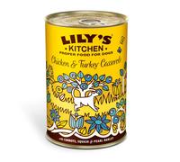 12 latas x 400 g Lily's Kitchen pollo y pavo lata para perros ¡Pack ahorro!