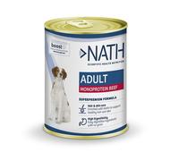 12 latas x 400 g Nath Adult Monoprotein Ternera lata para perros ¡Pack ahorro!
