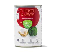 12 latas x 400 g Natura Diet Pollo y Verduras latas para perros ¡Pack ahorro!