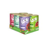 12 latas x 400 g Wow Food Adult lata para perros ¡Pack ahorro!