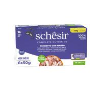 12 latas x 50 g Schesir Nature Atún y Filete de Buey en Gelatina lata para gatos ¡Pack ahorro!