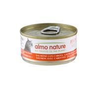 70 g Almo Nature HFC Salmón con Zanahorias en gelatina lata para gatos