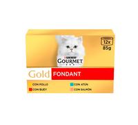 Purina Gourmet Gold Fondant Multipack Sabores Gato Latas 12 x 85 gr