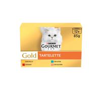 Gourmet Gold Tartelette Pack multivariedad para gato 12 latas x 85 g