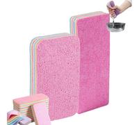 12 Layer Microfiber Sponge, Layered Sponge That Can Peel The Layers, Microfiber Cleaning Sponges for Kitchen, Rainbow Colors Tearable Microfiber Rag Sponge (2pcs*Mix)