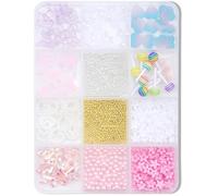 12 lazos 3D para uñas, diseño de resina, forma mixta, decoración de uñas