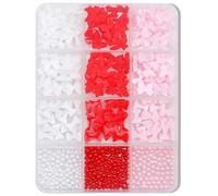 12 lazos 3D para uñas, diseño de resina, forma mixta, decoración de uñas