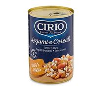 12 legumbres y cereales Cirio Legumi e Cereali, espelta, cebada, frijoles y lentejas 410 g, ideal para sopas