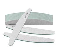 12 limas de uñas, lima de uñas profesional, grano 180/180, limas de uñas para uñas naturales, juego de limas de uñas lavables y reutilizables, tabla de esmeril para el cuidado de las uñas, estilo