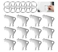 12 llaves dispensadoras de toallas de papel, llave dispensadora universal con anillos de metal compatible con Georgia Pacific, GP, ideal para grandes centros comerciales, escuelas, universidades