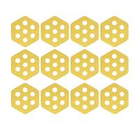 12 lotes de almohadillas de tracción para Surf transparentes hexagonales, almohadilla de cubierta semitransparente para tablas de surf, manualidades, accesorios de surf, paletas hexagonales, cubierta