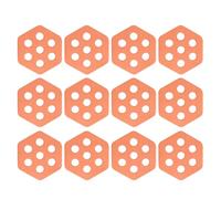 12 lotes de almohadillas de tracción para Surf transparentes hexagonales, almohadilla de cubierta semitransparente para tablas de surf, manualidades, accesorios de surf, paletas hexagonales, cubierta