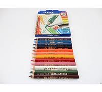 12 Lyra Ferby - Chunky Coloured Pencils - Triangular 12cm - Pre School Art