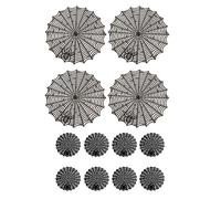 12 manteles individuales de telaraña de Halloween de 15 pulgadas y 3,94 pulgadas, mantel de mesa