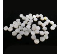 12 marcadores de traste Mother of For Pearl para guitarra, puntos blancos con incrustaciones de 6 mm de diámetro