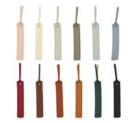12 Marcapáginas De Piel Sintética, Marcapáginas Portátiles, Marcadores De Páginas De Lectura, Marcapáginas Simples, Accesorios De Lectura