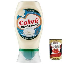 12 Mayonesa Calvé Maionese Fresca Ma-Yò con yogur bajo en grasa y 55% menos de grasa*, ideal para ensaladas de arroz, patatas frías y ensaladas grandes 250 m + Polpa italiana Gourmet 400 g
