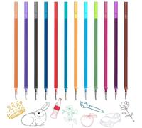 12 minas de repuesto borrables, compatibles con Legami, 0,7 mm, altura 13 cm, bolígrafo borrable, fácil de borrar, minas de recambio para bolígrafos borrables, colores mezclados