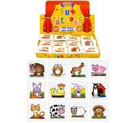 12 Mini Farm Animal Temporary Tattoos Boys Girls Party Bag & Stocking Fillers by Party Accessories