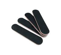 12 mini limas profesionales negras de esmeril EVA de dos caras lavables para obras de arte cosméticas, manicura y pedicura, herramientas de recorte, pulidoras