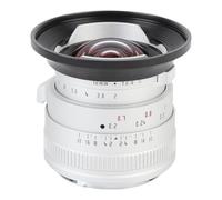 12 Mm F2.0 APS-C Focus APS-C de 12 Mm para Lente de Montaje NEX E, Diseño de Apertura Haciendo, para A6400 A6500 A6600 ZVE-10 ZV-E1 A7II A73 (Silver)