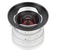 12 Mm F2.0 APS C Grandes Cámaras de Apertura con Montaje NEX/E para FS7 FS7M2 FS5 FS5M2K A3000 A5000 para NEX 3, NEX 3N, NEX 3R, NEX C3, NEX F3K, NEX 5K, ZVE-10, ZV-E1 (Silver)