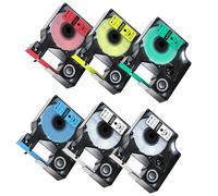 12 mm x 7 m Reemplazo para Dymo D1 12 mm Cinta 45013 45010 45016 45017 45018 45019 Compatible con Dymo LabelManager 160 210D 260P 280 Labelwriter 450 Duo Labelpoint 150