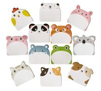 12 Modelos Notas Adhesivas Animales (360 hojas) Libretas Pequeñas Mini Libretas Niños Detalles Cumpleaños Niños Regalos Cumpleaños Niños Colegio Premio Alumnos Primaria