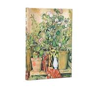 12-Monatskalender 2027 Cezannes Terrakotta-Töpfe und Blumen Mini Verso