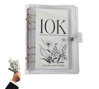 12-Month Envelopes Money Saving Challenge Binder, Easy and Fun Way, Saving Challenge Book and Budget Binder, Reusable Saving Budget Binder(10K)