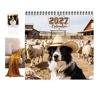 12 Monthly Calendar for Dog Lover, Family, Office, Classroom