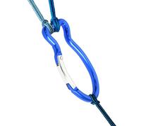 12 mosquetones pequeños de aleación de aluminio en forma de pez azul, juego de mini mosquetones para exteriores, mochila, llavero, ligero y duradero