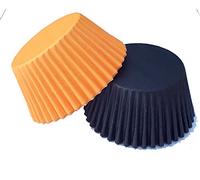 12 naranja y 12 negro excelente calidad para magdalenas/Cupcake Muffin de Cases- excelente calidad.