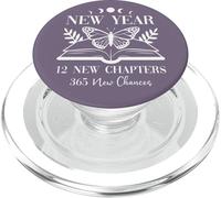 12 New Chapters 365 New Chances Book Reading 2026 New Year PopSockets PopGrip para MagSafe