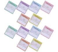 12 notas adhesivas de papel para reseñas de libros extraíbles | Portátiles para anotaciones y categorías, para diarios de lectura y clubes de lectura, se retiran sin dejar residuos