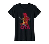 12 Orisha OYA Yoruba Diosa Africana Diosa Mitología Africana Camiseta gráfica económica, Mujer, Negro, S