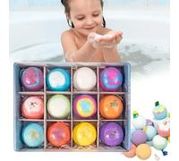 12 Pack Bath Bombs for Kids, Kids Bath Bombs with Surprise Inside, Child-Safe Fizzy Bubble Bathroom Supplies for Boys & Girls (12pcs*Animals)