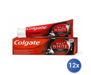 12 Pack Colgate Dentífrico Max Carbone 75 Ml Multicolor