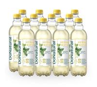 12-Pack DoNatural Herbal Water - Mint with Lemon Balm & Chamomile, 500 ml Low-calorie relaxation drink with magnesium & zinc. Natural, vegan herbal water.
