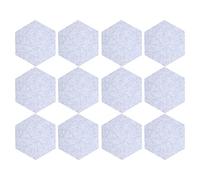 12 Pack Geometric Acoustic Panels | Sound Absorption Foam for Home Studio/Office/Bedroom | Noise Reduction & Echo Control, Flame Retardant Polyester Fiber (Gray)
