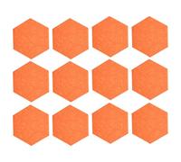 12 Pack Geometric Acoustic Panels | Sound Absorption Foam for Home Studio/Office/Bedroom | Noise Reduction & Echo Control, Flame Retardant Polyester Fiber (Yellow)