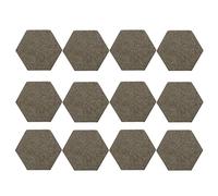 12 Pack Geometric Acoustic Panels | Sound Absorption Foam for Home Studio/Office/Bedroom | Noise Reduction & Echo Control, Flame Retardant Polyester Fiber (Fruit Green)