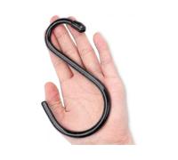 12 Pack Heavy Duty Large S Hooks, Rust-Free 5-1/2 inch S Hooks Hanger, Non Slip All-Purpose S Hook