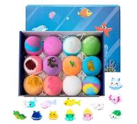 12 Pack Kids Bombs With Surprise Toys Inside - Tema Fizzy Fizzies For Boys & Girls | Natural & Skin-Friendly Bubble Set | Birthday Gift For & Preschoolers
