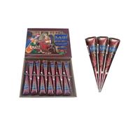 12 Pack of Cones 100% Natural Ready to Use Henna Paste Hair Color Hair Dye Cones